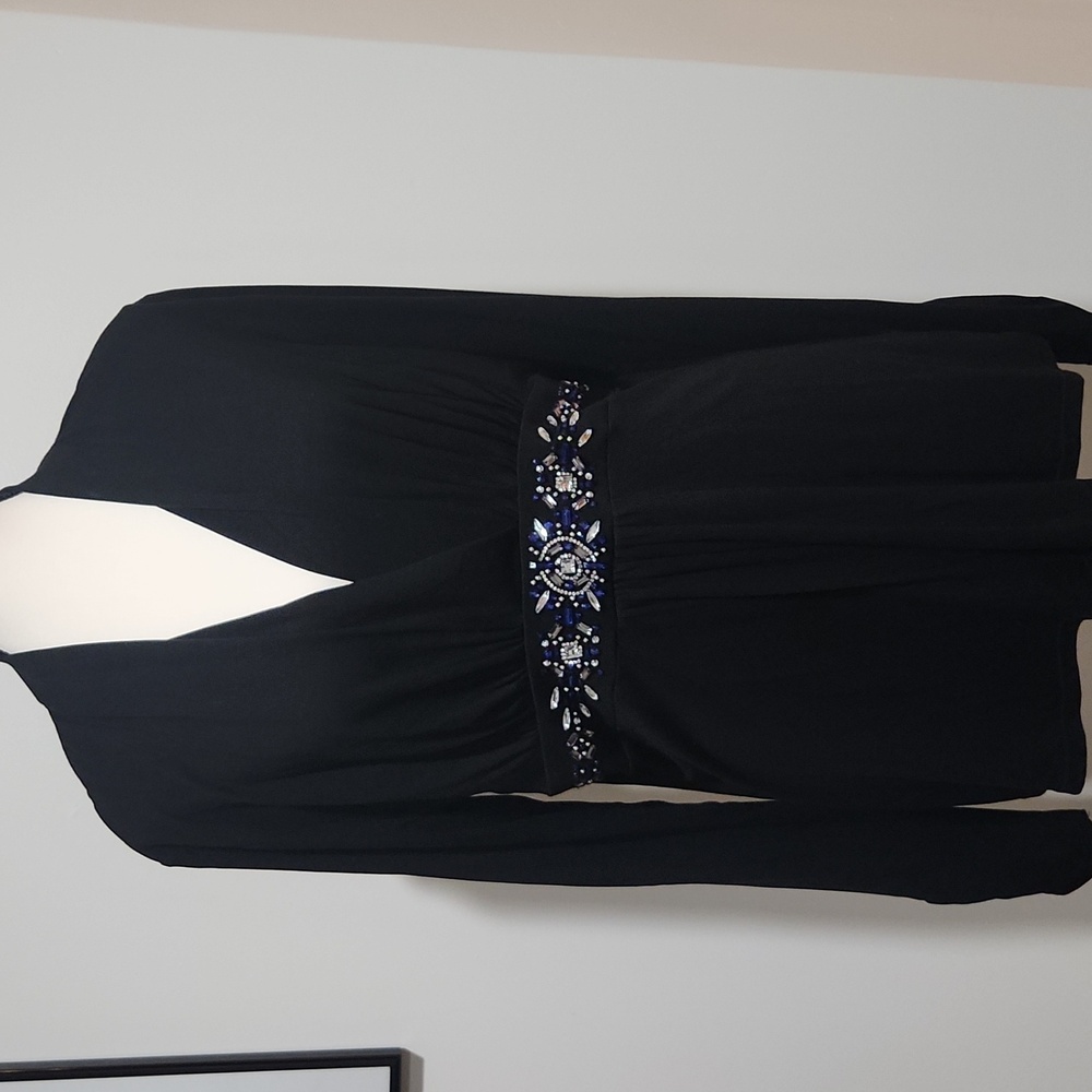 WHBM Embellished long sleeve shirt